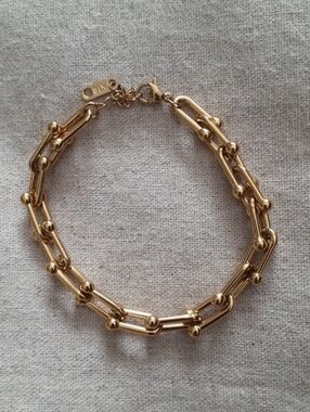 Simons Gold Plated U-Link Bracelet